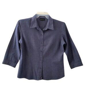 Vintage Y2K '02 DKNY Tailored Button-Down Business Office Shirt - Women's XL